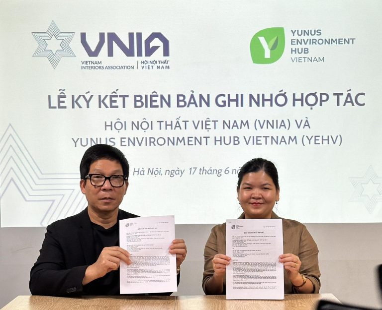 Vietnam Interior Design Association Signs Memorandum of Understanding with Yunus Environment Hub Vietnam for Member Enterprise Training